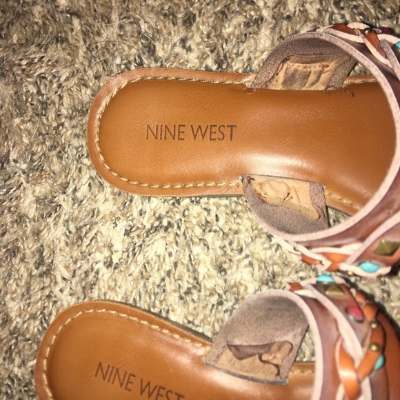 Nine West Beaded Sandals - Picture 2 of 3